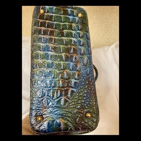 Brahmin Multi Westfield Crocodile Iridescent Leather Women's Crossbody Bag NWT - Picture 6 of 6